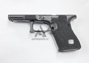 Armsaholic Custom Stippling FI-style Lower Frame For Marui G19 Airsoft GBB - Black