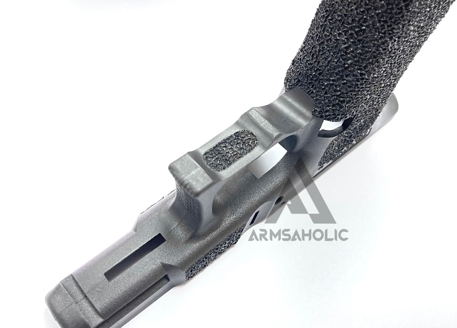 Armsaholic Custom Stippling FI-style Lower Frame For Marui G19 Airsoft GBB - Black