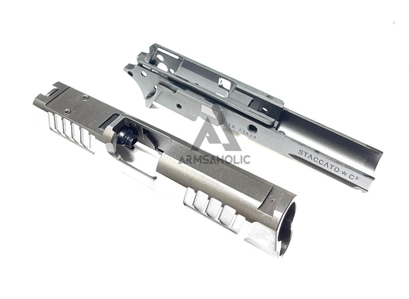 Load image into Gallery viewer, Nova CNC Steel slide + Aluminum Frame set **2011 Staccato-C2 RMR version for Tokyo Marui Hi-capa Airsoft GBB series
