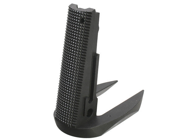 Nova LA V Type Main Spring Housing Magwell for TM 1911 (Checkered) - Black
