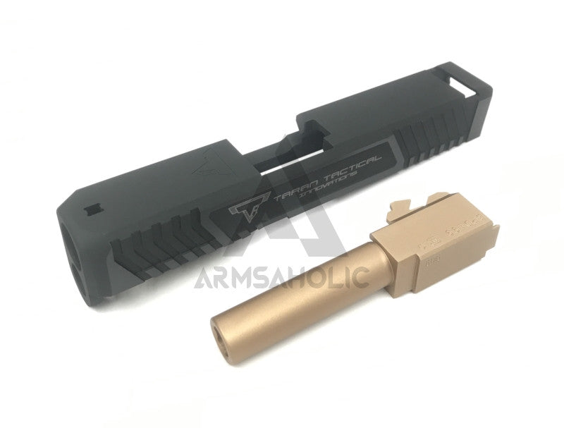 Nova T-style G26 Aluminum Slide for Marui Airsoft G26 GBB series - Shiny Black Limited Edition