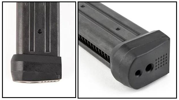 Load image into Gallery viewer, PTS Enhanced Pistol Shockplate 5.1 for Hi-Capa (Black / 3 Pack)
