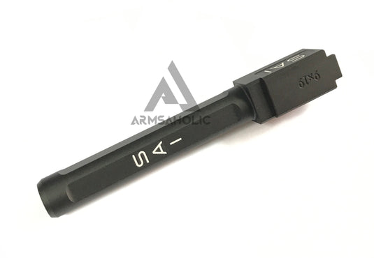 Guns Modify S17 KKM-style 4-Fluted Aluminum Outer barrel for Tokyo Marui TM Airsoft Glk Pistol series-Black