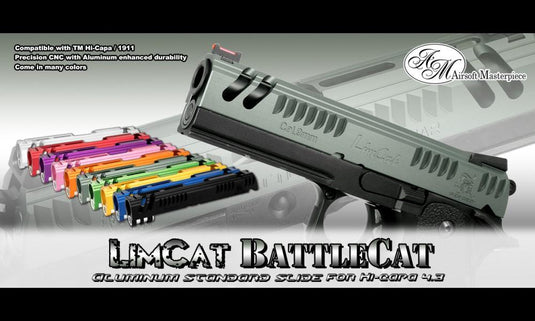 Airsoft Masterpiece " LimCat BattleCat " Slide for Hi-CAPA 4.3 - Red