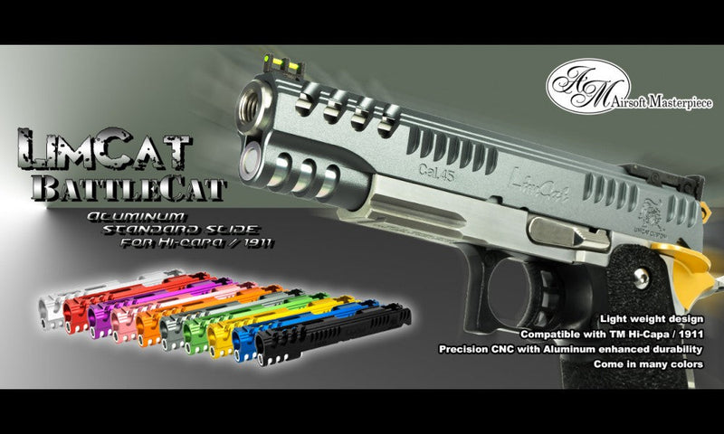 Load image into Gallery viewer, Airsoft Masterpiece &quot;LimCat BattleCat&quot; Standard Slide for Hi-CAPA 5.1 
