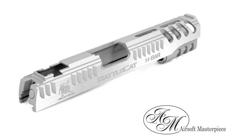 Load image into Gallery viewer, Airsoft Masterpiece &quot;LimCat BattleCat&quot; Standard Slide for Hi-CAPA 5.1 - Silver
