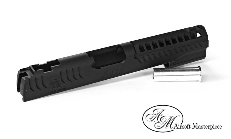 Load image into Gallery viewer, Airsoft Masterpiece LimCat Custom Standard Slide for Hi-CAPA / 1911 Black
