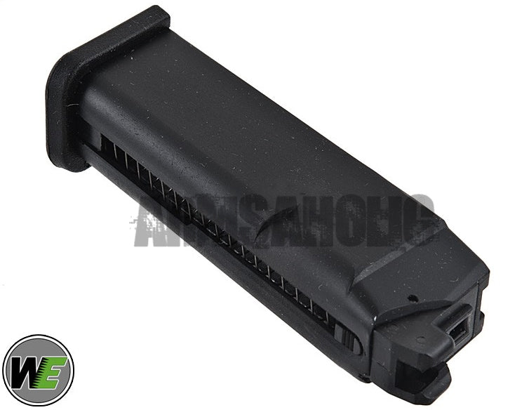 Load image into Gallery viewer, WE 25rd Full Metal Gas Magazine for G17 GBB (Black) Airsoft
