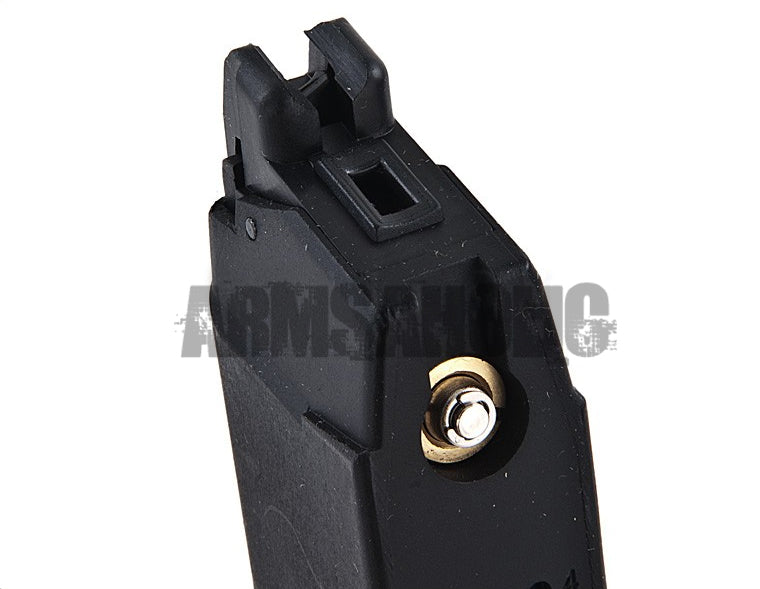 Load image into Gallery viewer, WE 25rd Full Metal Gas Magazine for G17 GBB (Black) Airsoft

