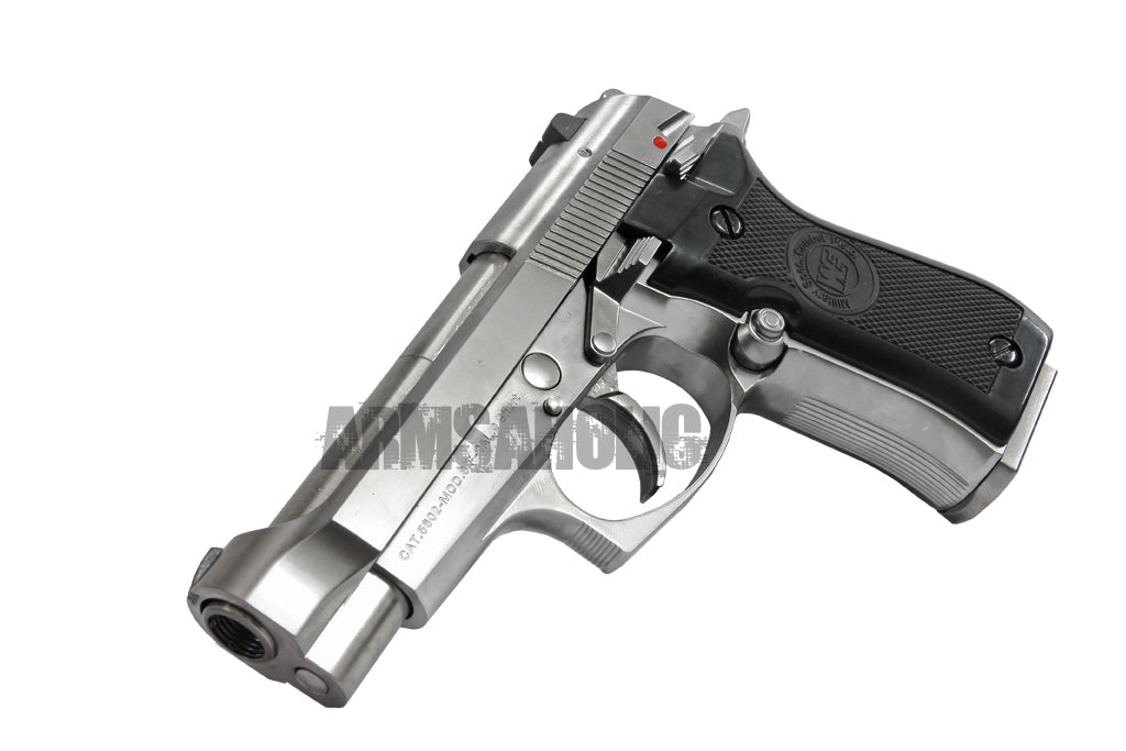 WE Full Metal M84 GBB Airsoft Pistol - Silver