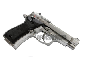 WE Full Metal M84 GBB Airsoft Pistol - Silver
