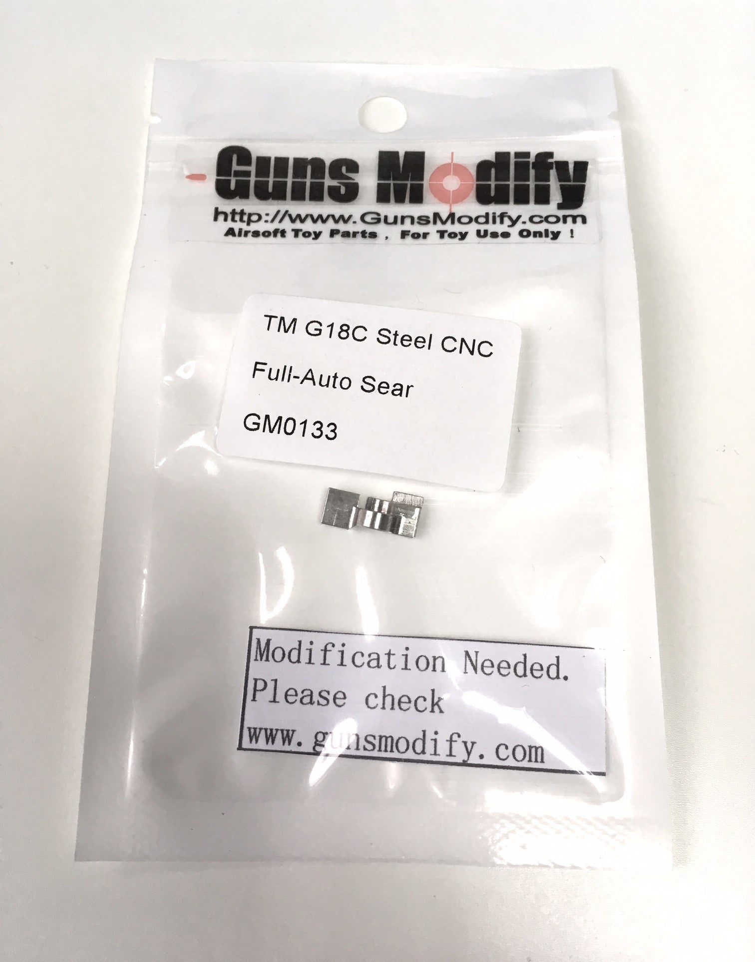 Guns Modify Steel CNC Full-Auto Sear for Marui G18C GBB #GM0133
