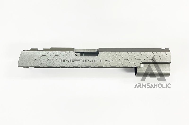 Load image into Gallery viewer, Bomber CNC Aluminum ( Hex Style ) Slide for Marui Hi-Capa / 1911 GBB - Grey
