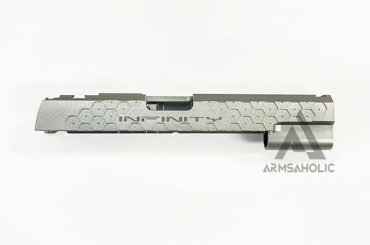 Bomber CNC Aluminum ( Hex Style ) Slide for Marui Hi-Capa / 1911 GBB - Grey