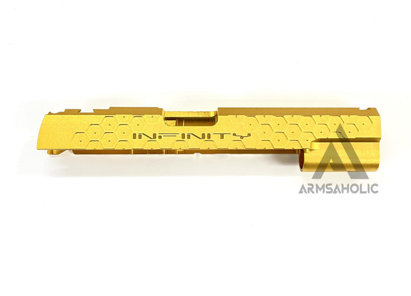 Load image into Gallery viewer, Bomber CNC Aluminum ( Hex Style ) Slide for Marui Hi-Capa / 1911 GBB - Gold

