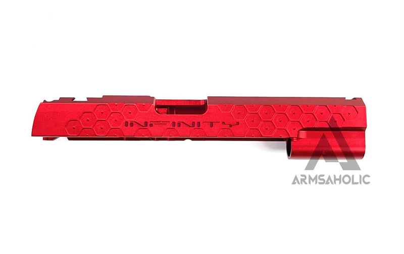 Load image into Gallery viewer, Bomber CNC Aluminum ( Hex Style ) Slide for Marui Hi-Capa / 1911 GBB - Red
