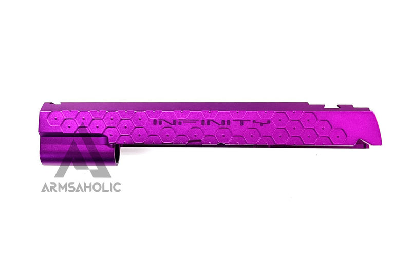 Load image into Gallery viewer, Bomber CNC Aluminum ( Hex Style ) Slide for Marui Hi-Capa / 1911 GBB - Purple
