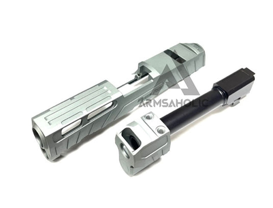 NOVA CNC Aluminum P320 Spectre Comp Slide Set For SIG AIR M17/ M18 GBB Series - Grey