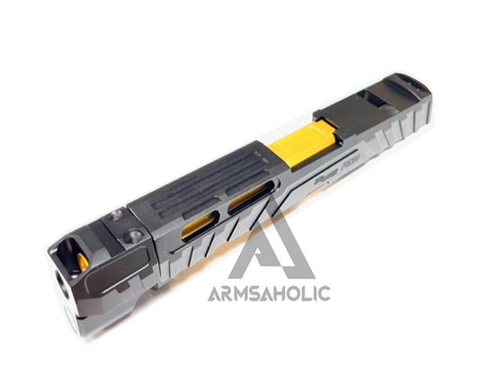 NOVA CNC Aluminum P320 Spectre Comp Slide Set For SIG AIR M17/ M18 GBB Series - Black