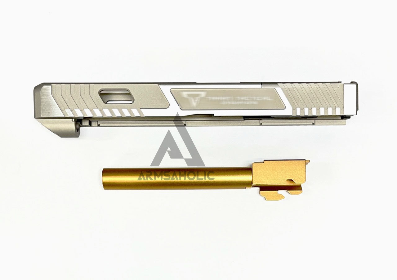 Nova - T-Style 34 MOS RMR CNC Aluminum Slide Set for Marui G17/34 GBB Tactical Shiny Silver