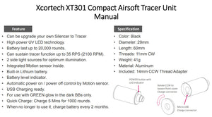 Xcortech XT301 6mm BB Compact Tracer Unit 11mm CW & 14mm CCW Adaptor Duplicate